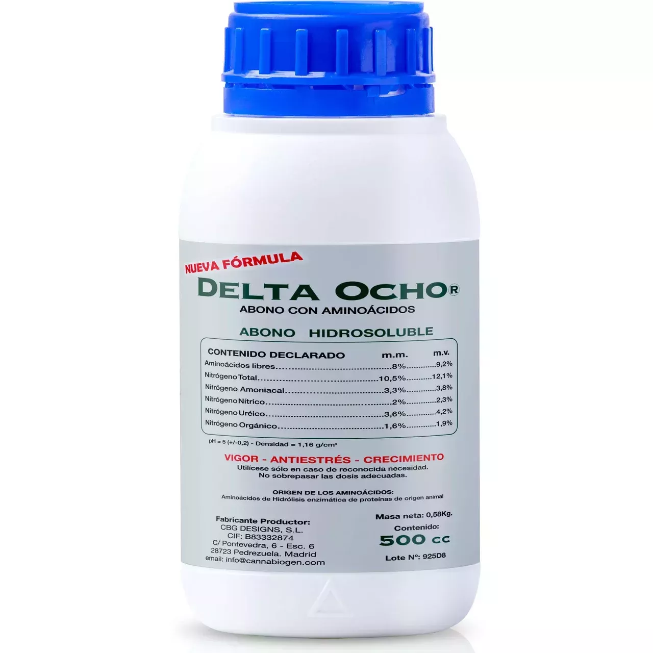 CANNABIOGEN DELTA EIGHT 500 Ml (Биостимулятор Роста